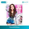 Jisoo Blackpink Cartoon Fanart Beautiful Pose PNG