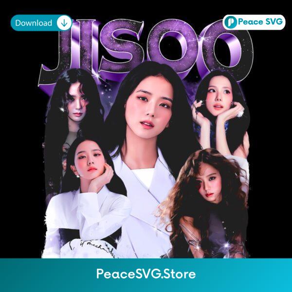 Jisoo Blackpink Purple Aesthetic Collage Bootleg Kpop PNG
