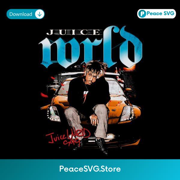 Juice Wrld Car Crash Retro Vintage Tour PNG