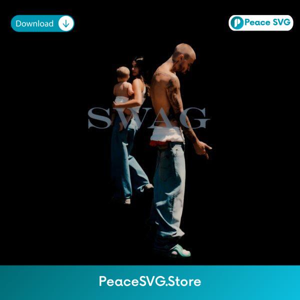 Justin Bieber Swag Couple Matching Denim Streetwear PNG