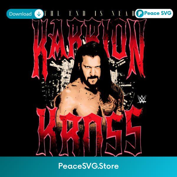Karrion Kross The End Is Near Gothic Wrestling Poster Style PNG