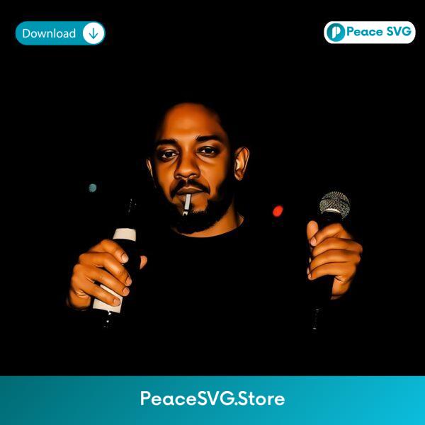 Kendrick Lamar Mic And Beer Candid Portrait PNG