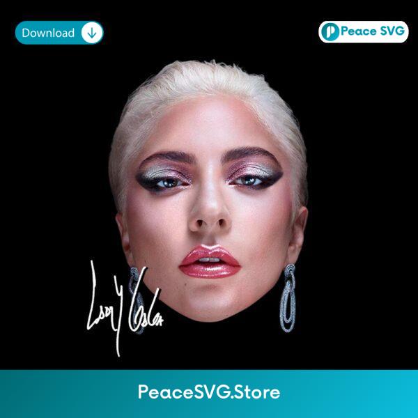 Lady Gaga Blonde Glam Makeup Close Up Portrait PNG