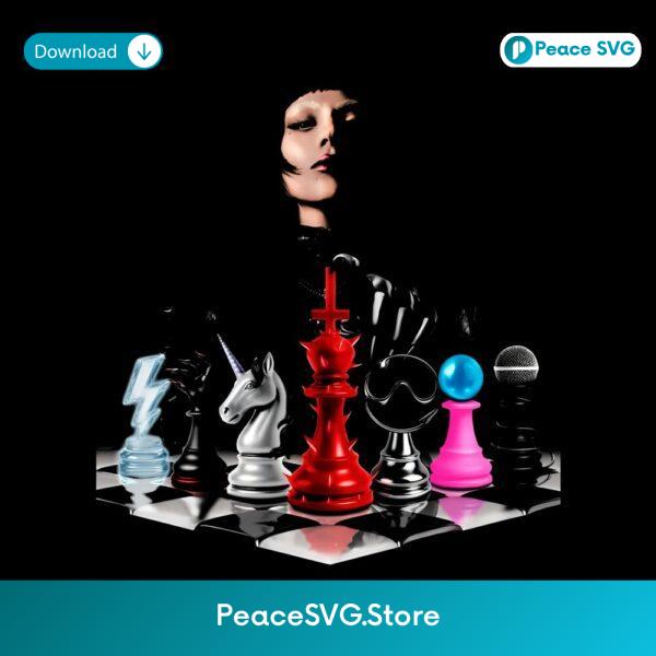 Lady Gaga Chessboard Queen Concept Art PNG