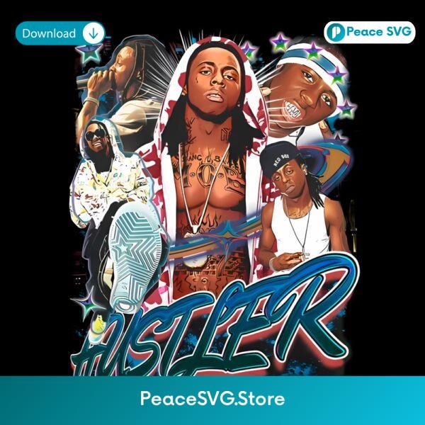 Lil Wayne Rap Hustler Collage Tribute Streetwear PNG