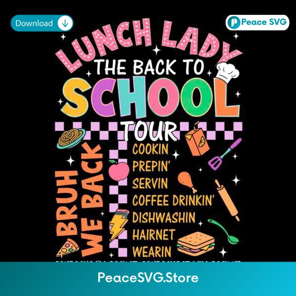 Lunch Lady Back To School Tour Staff Gift PNG