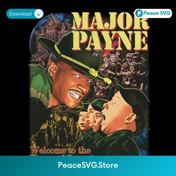 Major Payne Vintage Movie Graphic PNG