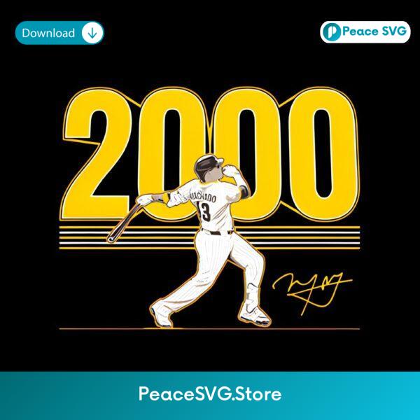 Manny Machado Two Thousand Career Hits Baseball Milestone PNG