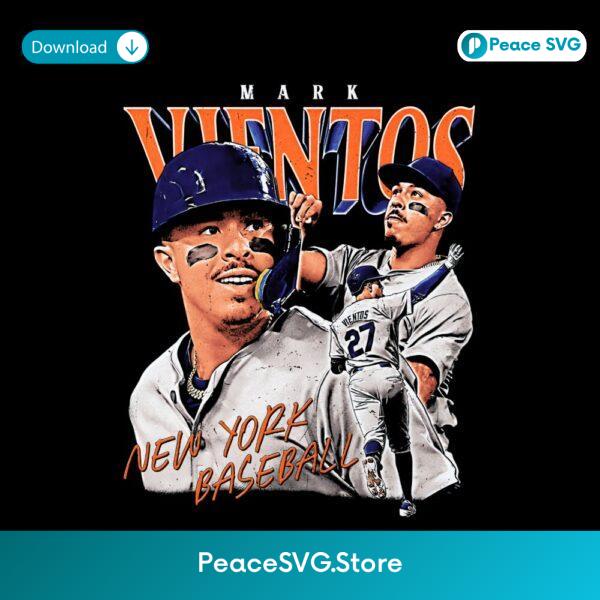 Mark Vientos New York Baseball Vintage Portrait Art PNG