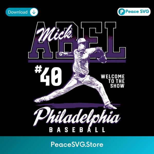 Mick Abel Philadelphia Baseball Rookie Pitcher Welcome To The Show PNG