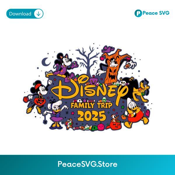 Mickey And Friends Halloween Vacation Disney Family Trip 2025 SVG