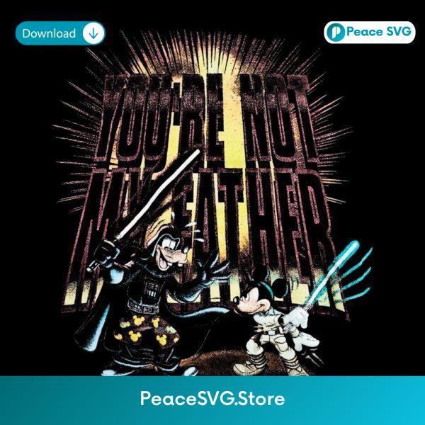 Mickey Jedi Vs Goofy Vader Vintage Disney Star Wars Mashup PNG