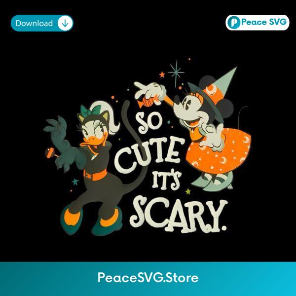 Minnie And Daisy Halloween So Cute Its Scary PNG