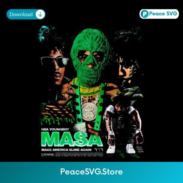 Nba Youngboy Green Mask Make America Slime Again Masa Album 2025 PNG