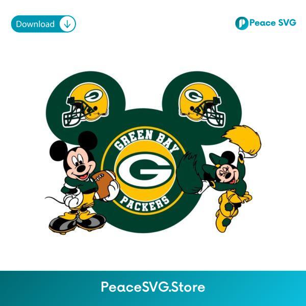 Nfl Green Bay Packers Disney Mickey Minnie SVG Cricut File