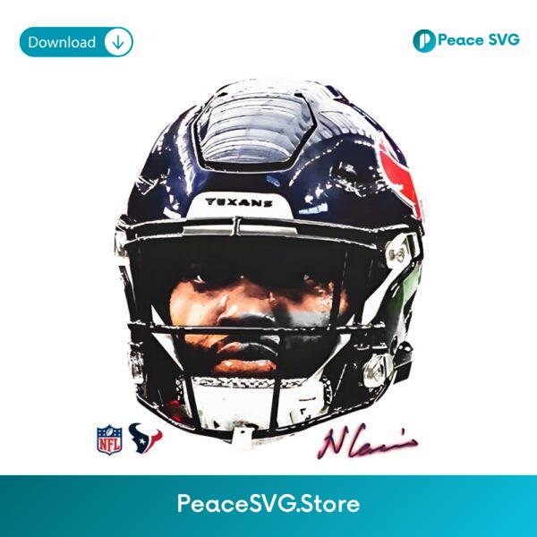 Nico Collins Houston Texans Helmet Portrait PNG