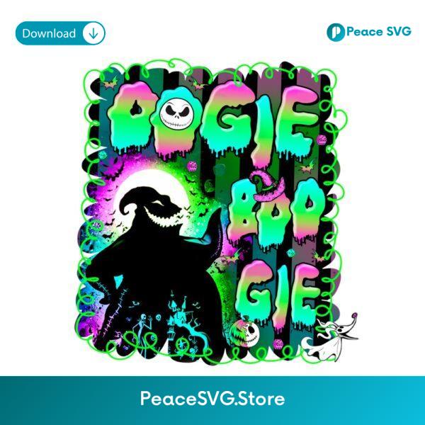 Oogie Boogie Neon Drip Halloween Nightmare PNG