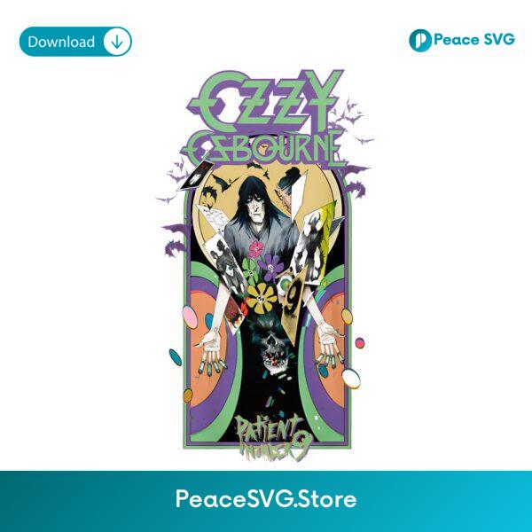 Patient Number 9 Ozzy Psychedelic Gothic Comic Poster PNG