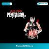 Pentagon Jr Cero Miedo Masked Wrestler Dual Sided Red Black PNG