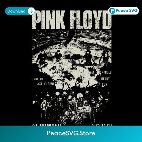 Pink Floyd At Pompeii Careful Axe Eugene Concert Poster PNG