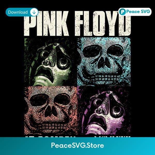 Pink Floyd At Pompeii Colorful Roman Masks Rock Band PNG
