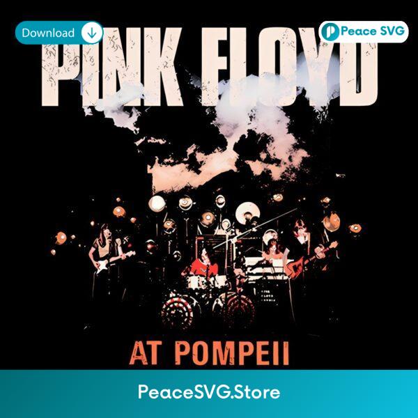 Pink Floyd Live At Pompeii Vintage Concert Performance PNG