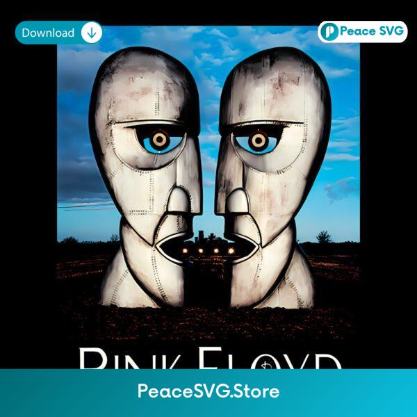 Pink Floyd The Division Bell Surreal Stone Heads Album Cover PNG