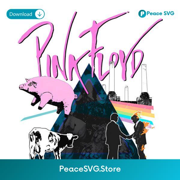 Pink Floyd The Great Albums Collage Dark Side Animals Wish You Were Here PNG