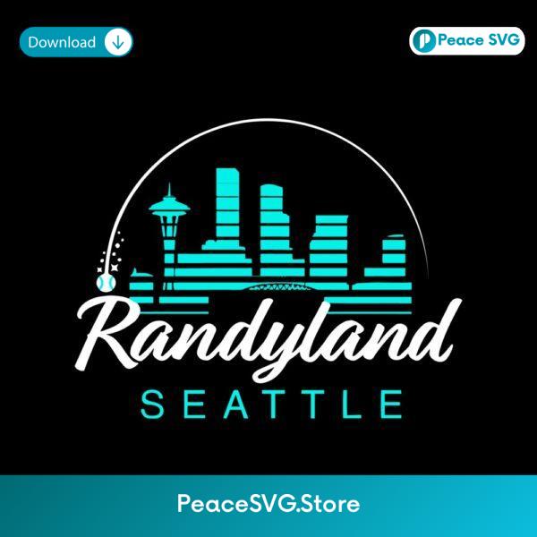 Randy Arozarena Randyland Seattle Baseball Skyline SVG