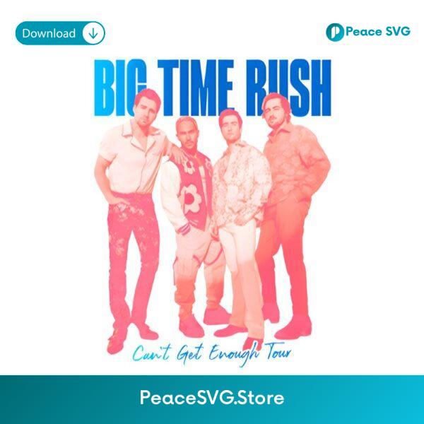Retro Big Time Rush Cant Get Enough Tour Portrait PNG