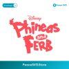 Retro Disney Phineas And Ferb Logo Graphic SVG