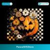 Retro Floral Pumpkin Halloween Fall PNG