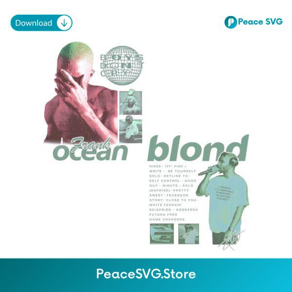 Retro Frank Ocean Blond Boys Dont Cry PNG