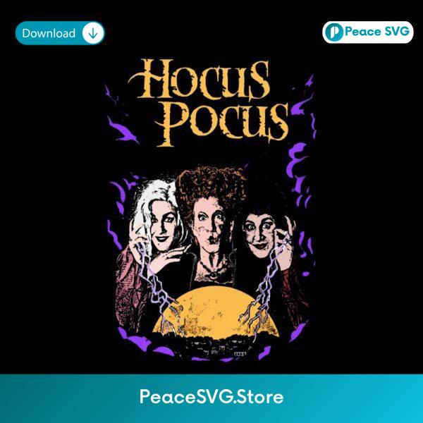 Retro Halloween Sanderson Sisters Hocus Pocus Disney Villains PNG