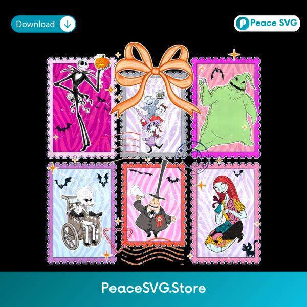 Retro Nightmare Characters Halloween Coquette PNG