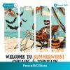 Retro Skeleton Beach Summerween Chillin Halloween PNG