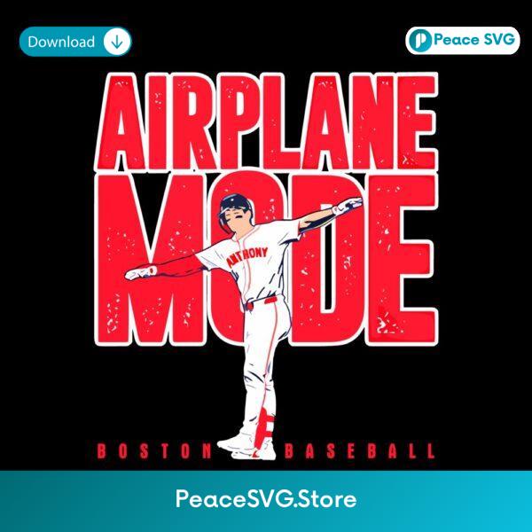 Roman Anthony Boston Baseball Airplane Mode PNG
