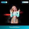 Sabrina Carpenter Savage Pop Star Concert Pose PNG