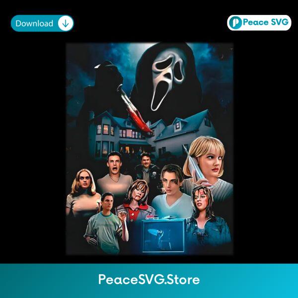 Scream Horror Movie Retro Cast Scene PNG