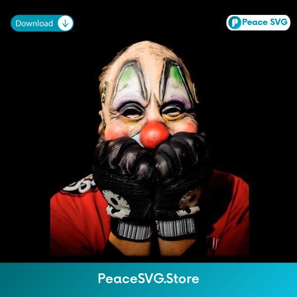Slipknot Clown Mask Red Outfit Horror Metal Aesthetic PNG