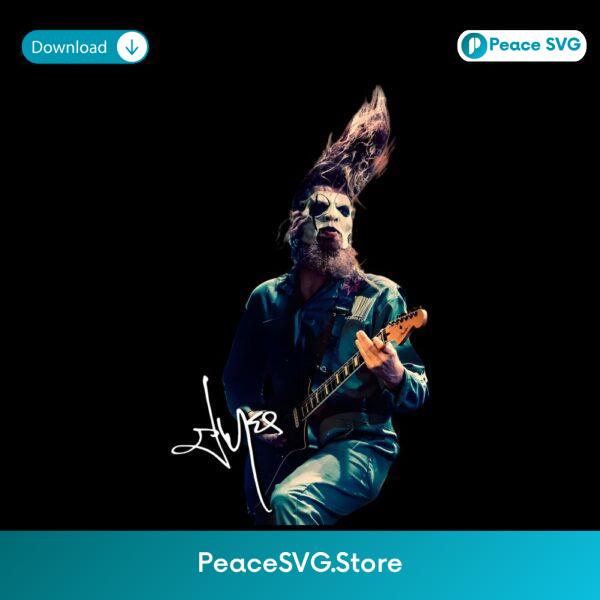 Slipknot Guitarist Live Performance Masked Headbang Signature PNG