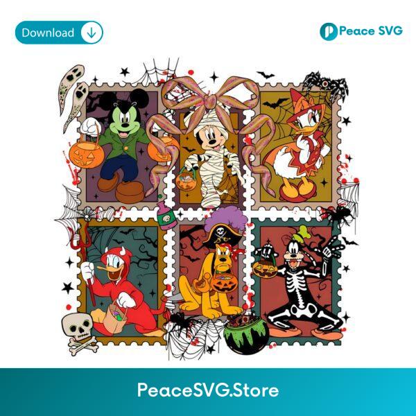 Spooky Mickey And Friends Halloween Character PNG