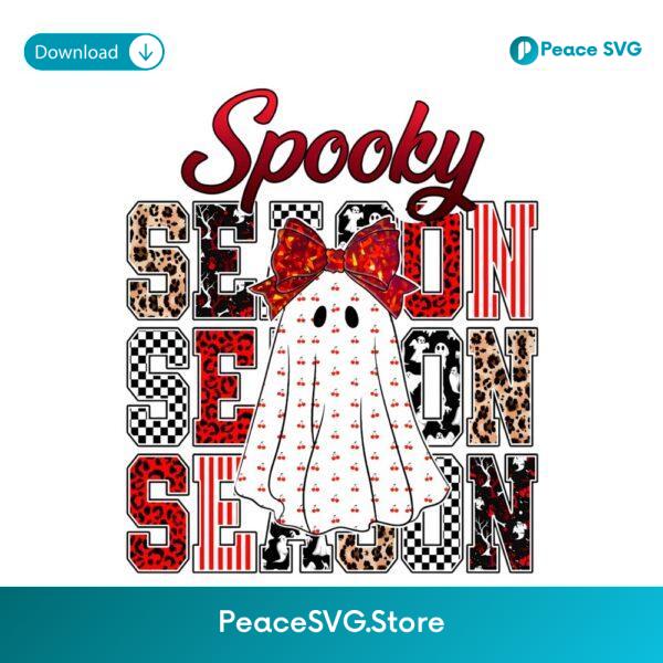 Spooky Season Cherry Leopard Checkered Halloween PNG