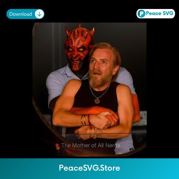 Star Wars Darth Maul Obi Wan Kenobi Hug Meme PNG