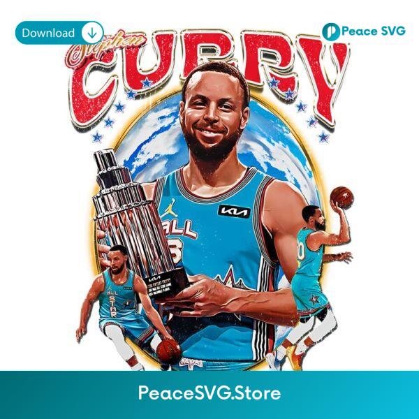 Stephen Curry Nba All Star 2025 Mvp Basketball Trophy PNG