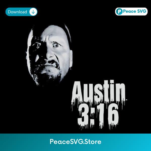 Stone Cold Steve Austin Face Portrait Austin Three Sixteen PNG