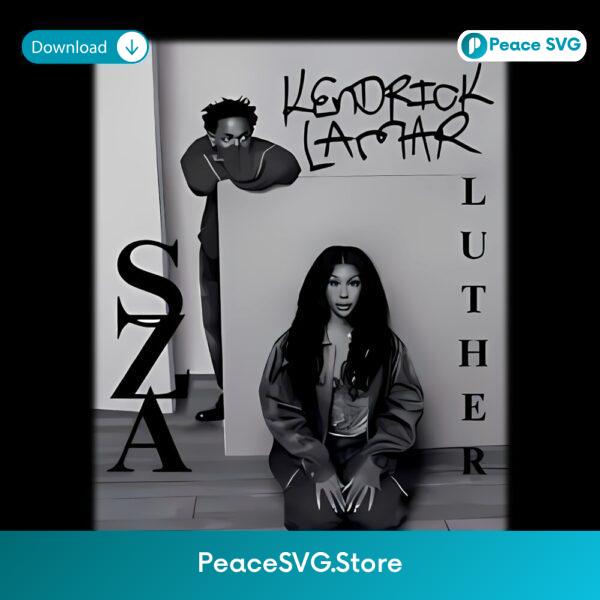 Sza Kendrick Lamar Luther Duo Album Cover PNG