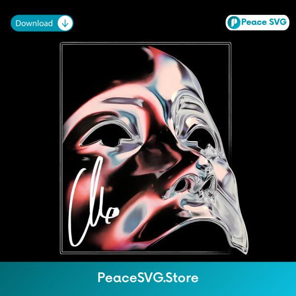 The Weeknd Chrome Mask Retro Album Art Aesthetic PNG