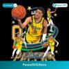 Tyrese Haliburton Indiana Pacers Point Guard Retro Collage Basketball PNG