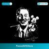 Walt Disney Portrait With Mickey Oversized Magic Kingdom Vacation PNG